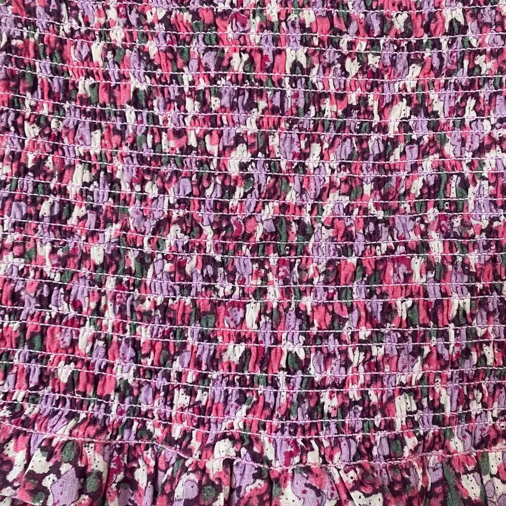 Etoile Isabel Marant Naomi Floral Smocked Mini Skirt NWT Size 36 FR (US 4) - Picture 7 of 14